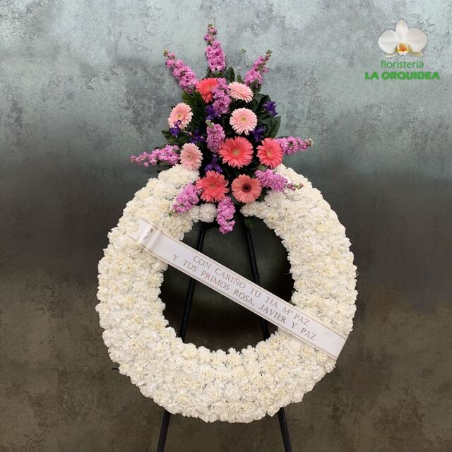 Coronas de flores para funeral. Envios a todos los tanatorios - Floristería  Coronas Castellón®